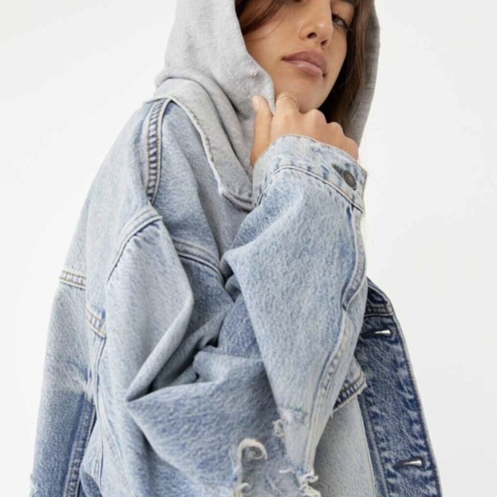 We The Free Flawless Hooded Denim Jacket - Picture 4 of 12